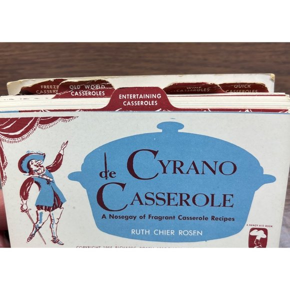 Cyrano de Casserole Cookbook Fragrant Casserole Recipes By Ruth Chier Rosen 1955 - Picture 6 of 8